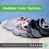 image:imageGaiam Grippy Studio Yoga Socks NonSlip OpenToe One Size  Toeless Design  Silicone Dot Grip  Yoga Pilates amp Barre  TravelReady  Fits Womens Shoe 510Very Coral