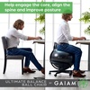 image:imageGaiam Kids Balance Ball Chair Active Seating Metal Frame BlueGreen  52cm AntiBurst Stability Ball  Core Engagement While Sitting  Pump Included  Home amp Office Desk Use  Active SeatingSwivel Base Black