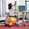 image:imageGaiam Kids Balance Ball Chair Active Seating Metal Frame BlueGreen  52cm AntiBurst Stability Ball  Core Engagement While Sitting  Pump Included  Home amp Office Desk Use  Active SeatingBlueOrange