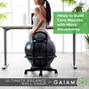 image:imageGaiam Kids Balance Ball Chair Active Seating Metal Frame BlueGreen  52cm AntiBurst Stability Ball  Core Engagement While Sitting  Pump Included  Home amp Office Desk Use  Active SeatingSwivel Base Black