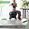 image:imageGaiam Kids Balance Ball Chair Active Seating Metal Frame BlueGreen  52cm AntiBurst Stability Ball  Core Engagement While Sitting  Pump Included  Home amp Office Desk Use  Active SeatingCharcoal
