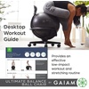 image:imageGaiam Kids Balance Ball Chair Active Seating Metal Frame BlueGreen  52cm AntiBurst Stability Ball  Core Engagement While Sitting  Pump Included  Home amp Office Desk Use  Active SeatingSwivel Base Black