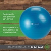 image:imageGaiam Kids Balance Ball Chair Active Seating Metal Frame BlueGreen  52cm AntiBurst Stability Ball  Core Engagement While Sitting  Pump Included  Home amp Office Desk Use  Active SeatingBlueGreen