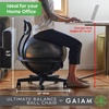 image:imageGaiam Kids Balance Ball Chair Active Seating Metal Frame BlueGreen  52cm AntiBurst Stability Ball  Core Engagement While Sitting  Pump Included  Home amp Office Desk Use  Active SeatingSwivel Base Black