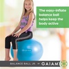 image:imageGaiam Kids Balance Ball Chair Active Seating Metal Frame BlueGreen  52cm AntiBurst Stability Ball  Core Engagement While Sitting  Pump Included  Home amp Office Desk Use  Active SeatingBlueGreen