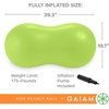 image:imageGaiam Kids Peanut Ball Chair Flexible Seating for Classroom  Active Bounce Seat  Wiggly Kids  Core Engagement  Ball ChairLime Green