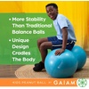 image:imageGaiam Kids Peanut Ball Chair Flexible Seating for Classroom  Active Bounce Seat  Wiggly Kids  Core Engagement  Ball ChairLime Green