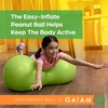 image:imageGaiam Kids Peanut Ball Chair Flexible Seating for Classroom  Active Bounce Seat  Wiggly Kids  Core Engagement  Ball ChairLime Green
