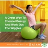 image:imageGaiam Kids Peanut Ball Chair Flexible Seating for Classroom  Active Bounce Seat  Wiggly Kids  Core Engagement  Ball ChairLime Green