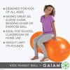 image:imageGaiam Kids Peanut Ball Chair Flexible Seating for Classroom  Active Bounce Seat  Wiggly Kids  Core Engagement  Ball ChairOrange