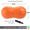 image:imageGaiam Kids Peanut Ball Chair Flexible Seating for Classroom  Active Bounce Seat  Wiggly Kids  Core Engagement  Ball ChairOrange