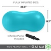 image:imageGaiam Kids Peanut Ball Chair Flexible Seating for Classroom  Active Bounce Seat  Wiggly Kids  Core Engagement  Ball ChairTeal