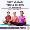 image:imageGaiam Kids Printed Yoga Mat NonToxic Fun Design 3mm  Ages 58  Textured NonSlip Surface  6PFree PVC  60L x 24W  Downloadable Kids Yoga ClassBallerina