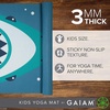 image:imageGaiam Kids Printed Yoga Mat NonToxic Fun Design 3mm  Ages 58  Textured NonSlip Surface  6PFree PVC  60L x 24W  Downloadable Kids Yoga ClassChomper
