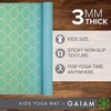 image:imageGaiam Kids Printed Yoga Mat NonToxic Fun Design 3mm  Ages 58  Textured NonSlip Surface  6PFree PVC  60L x 24W  Downloadable Kids Yoga ClassMetallic Mermaid