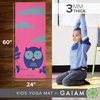 image:imageGaiam Kids Printed Yoga Mat NonToxic Fun Design 3mm  Ages 58  Textured NonSlip Surface  6PFree PVC  60L x 24W  Downloadable Kids Yoga ClassOwl