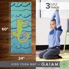image:imageGaiam Kids Printed Yoga Mat NonToxic Fun Design 3mm  Ages 58  Textured NonSlip Surface  6PFree PVC  60L x 24W  Downloadable Kids Yoga ClassSeahorse