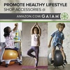 image:imageGaiam Kids Printed Yoga Mat NonToxic Fun Design 3mm  Ages 58  Textured NonSlip Surface  6PFree PVC  60L x 24W  Downloadable Kids Yoga ClassTwinkle Toes