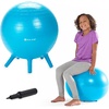 image:imageGaiam Kids StayNPlay Balance Ball Chair BuiltIn Legs  BuiltIn Stability Legs  Active Classroom Seating  Core Engagement  Kids Desk Chair  Pump IncludedBlue