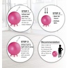 image:imageGaiam Kids StayNPlay Balance Ball Chair BuiltIn Legs  BuiltIn Stability Legs  Active Classroom Seating  Core Engagement  Kids Desk Chair  Pump IncludedLime