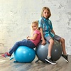 image:imageGaiam Kids StayNPlay Balance Ball Chair BuiltIn Legs  BuiltIn Stability Legs  Active Classroom Seating  Core Engagement  Kids Desk Chair  Pump IncludedGrey
