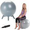 image:imageGaiam Kids StayNPlay Balance Ball Chair BuiltIn Legs  BuiltIn Stability Legs  Active Classroom Seating  Core Engagement  Kids Desk Chair  Pump IncludedGrey