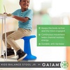 image:imageGaiam Kids Wobble Stool Desk Chair Flexible Seating  Wobble Stool for Active Classroom Seating  Core Engagement Balance amp Focus  Adjustable Height  Home amp SchoolLime