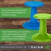 image:imageGaiam Kids Wobble Stool Desk Chair Flexible Seating  Wobble Stool for Active Classroom Seating  Core Engagement Balance amp Focus  Adjustable Height  Home amp SchoolLime