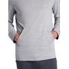 image:imageGaiam Mens Bliss Balance Long Sleeve Pullover Hoodie Relaxed Fit Stretch Midweight MaterialSleet Heather