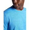 image:imageGaiam Mens Breathe Ease Short Sleeve Crewneck Top Standard Fit Stretch Heavyweight Performance MaterialCampanula Heather