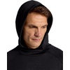 image:imageGaiam Mens Flow State Long Sleeve Cowl Neck Hoodie Standard Fit Stretch Midweight MaterialBlack