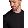 image:imageGaiam Mens Long Sleeve Crewneck Top Standard Fit Stretch Midweight MaterialBlack  Bliss Balance