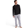image:imageGaiam Mens Long Sleeve Crewneck Top Standard Fit Stretch Midweight MaterialBlack  Bliss Balance