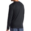 image:imageGaiam Mens Long Sleeve Crewneck Top Standard Fit Stretch Midweight MaterialBlack Heather  Intent