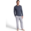 image:imageGaiam Mens Long Sleeve Crewneck Top Standard Fit Stretch Midweight MaterialCool Grey Heather  Bliss Balance