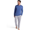 image:imageGaiam Mens Long Sleeve Crewneck Top Standard Fit Stretch Midweight MaterialTrue Navy  Bliss Balance