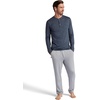 image:imageGaiam Mens Long Sleeve Henley Shirt Standard Fit Stretch Midweight MaterialCool Grey Heather  Bliss Balance
