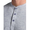 image:imageGaiam Mens Long Sleeve Henley Shirt Standard Fit Stretch Midweight MaterialSleet Heather  Bliss Balance