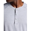 image:imageGaiam Mens Long Sleeve Henley Shirt Standard Fit Stretch Midweight MaterialSleet Heather  Commuter