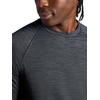 image:imageGaiam Mens Power Long Sleeve Crewneck Top Standard Fit Stretch Heavyweight Fleece MaterialBlack Heather