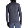 image:imageGaiam Mens Power Long Sleeve Crewneck Top Standard Fit Stretch Heavyweight Fleece MaterialEbony Heather