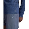 image:imageGaiam Mens Power Long Sleeve Crewneck Top Standard Fit Stretch Heavyweight Fleece MaterialNavy Heather