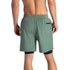 image:imageGaiam Mens Upside 7 Short with Liner Standard Fit Stretch Lightweight Material MoistureWickingDuck Green