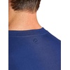 image:imageGaiam Mens Zen Vent Short Sleeve Crewneck TShirt Standard Fit Stretch Midweight MaterialMedieval Blue