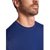 image:imageGaiam Mens Zen Vent Short Sleeve Crewneck TShirt Standard Fit Stretch Midweight MaterialMedieval Blue