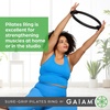 image:imageGaiam Pilates Ring Fitness Circle Toning Arms Legs amp Core  15 Magic Circle  Foam Padded Handles  Lightweight amp Flexible  Home amp Studio  Includes Exercise GuideSureGrip Black
