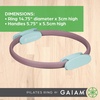 image:imageGaiam Pilates Ring Fitness Circle Toning Arms Legs amp Core  15 Magic Circle  Foam Padded Handles  Lightweight amp Flexible  Home amp Studio  Includes Exercise GuideDusty PinkSeafoam