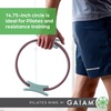 image:imageGaiam Pilates Ring Fitness Circle Toning Arms Legs amp Core  15 Magic Circle  Foam Padded Handles  Lightweight amp Flexible  Home amp Studio  Includes Exercise GuideDusty PinkSeafoam