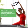 image:imageGaiam Pilates Ring Fitness Circle Toning Arms Legs amp Core  15 Magic Circle  Foam Padded Handles  Lightweight amp Flexible  Home amp Studio  Includes Exercise GuideBlack