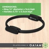 image:imageGaiam Pilates Ring Fitness Circle Toning Arms Legs amp Core  15 Magic Circle  Foam Padded Handles  Lightweight amp Flexible  Home amp Studio  Includes Exercise GuideBlack